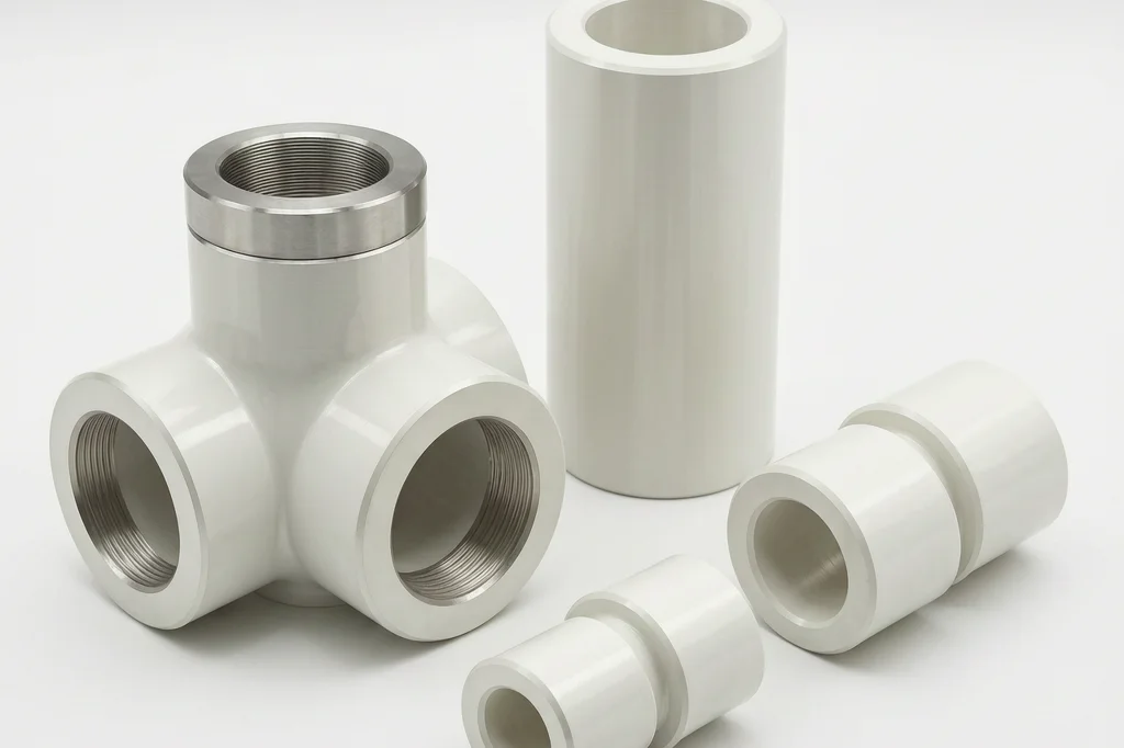 CNC machined PVDF part application one