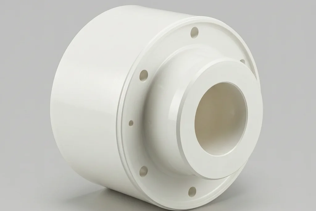 CNC machined PVDF part application two