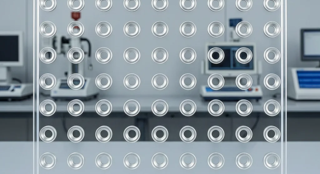 Precision drilled holes in acrylic PMMA plate